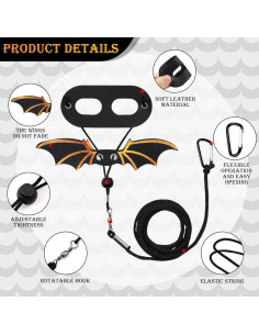 Juego de Arnés y Correa para Dragones Barbudos Wesnoy - 3 Tamaños Ajustables 2