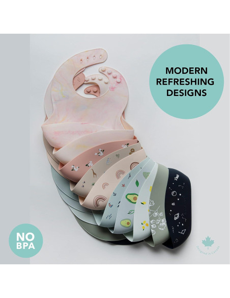 Babero de Silicona Impermeable Loulou Lollipop Selva Safari