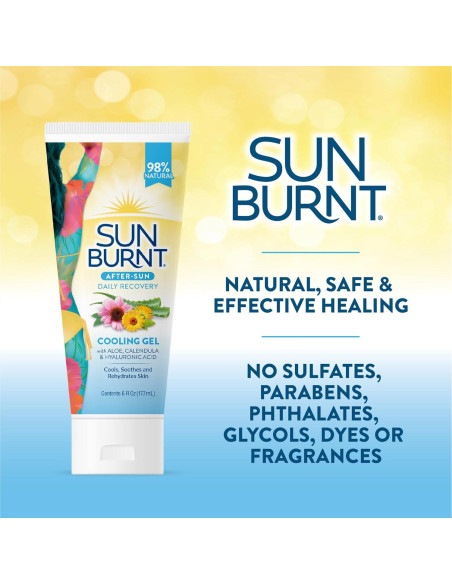 Gel de Aloe Vera Ultra Hidratante Sunburnt 170g - Alivio Quemaduras