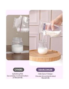 Bolsas de Almacenamiento de Leche Materna Dearlomum 120 Pcs 236 ml 2