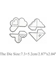 Plantilla de Corte de Metal Hina para Scrapbooking 7.3x5.2cm 2