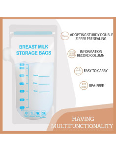 30 Bolsas de Almacenamiento de Leche Materna Libre de BPA 2