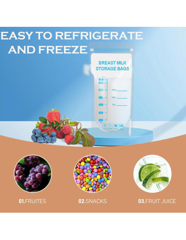 30 Bolsas de Almacenamiento de Leche Materna Libre de BPA