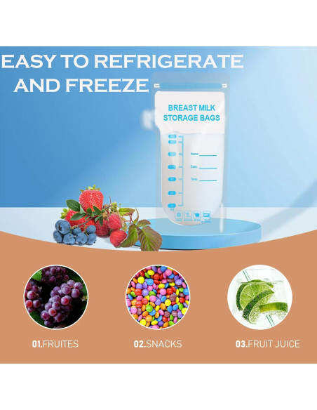 30 Bolsas de Almacenamiento de Leche Materna Libre de BPA