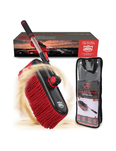 Duster de Coche RIDE KINGS Rojo Telescópico 91.4 cm Sin Rayones