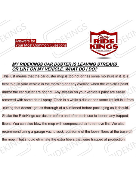 Duster de Coche RIDE KINGS Rojo Telescópico 91.4 cm Sin Rayones