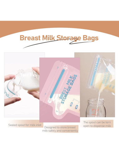 30 Bolsas de Almacenamiento de Leche Materna Libre de BPA