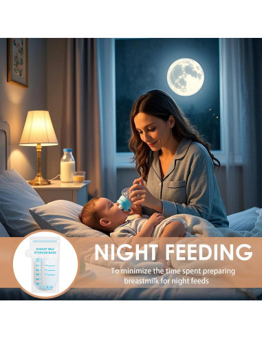 30 Bolsas de Almacenamiento de Leche Materna Libre de BPA