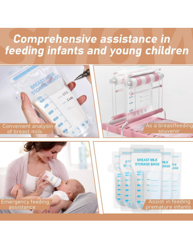 30 Bolsas de Almacenamiento de Leche Materna Libre de BPA