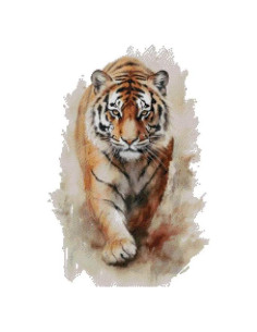 Kit de Punto de Cruz Tigre Max Stitch 150x200 Puntadas 26x36cm