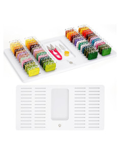 Organizador de Hilo de Bordado Krafetto con 52 Ranuras