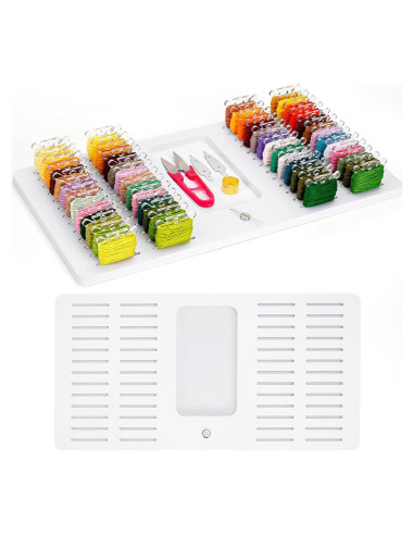 Organizador de Hilo de Bordado Krafetto con 52 Ranuras