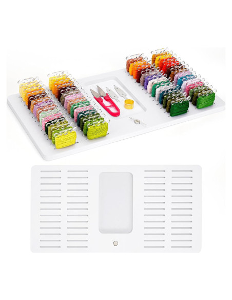 Organizador de Hilo de Bordado Krafetto con 52 Ranuras Organizador de Hilo de Bordado Krafetto con 52 Ranuras
