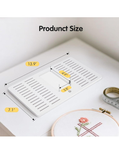 Organizador de Hilo de Bordado Krafetto con 52 Ranuras