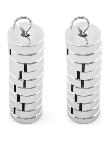 Juego de Pesas Ranuradas QWORK 9 Piezas 500g