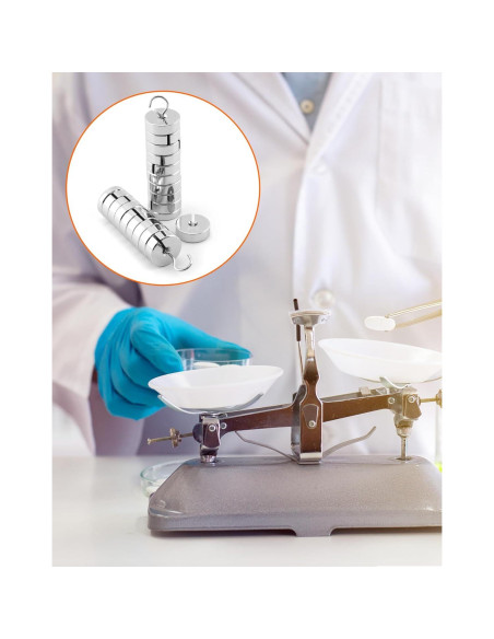 Juego de Pesas Ranuradas QWORK 9 Piezas 500g