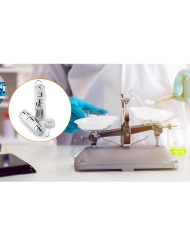 Juego de Pesas Ranuradas QWORK 9 Piezas 500g