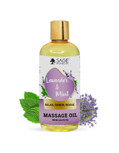 Aceite de Masaje Corporal Sage Apothecary 300 ml - Lavanda y Menta