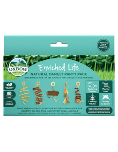 Paquete de Fiesta Natural Oxbow para Conejos y Cobayas - 5 Juguetes