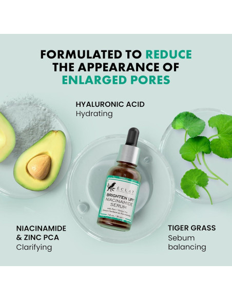Suero de Niacinamida Eclat Skincare 30 ml - Iluminador y Minimizador de Poros