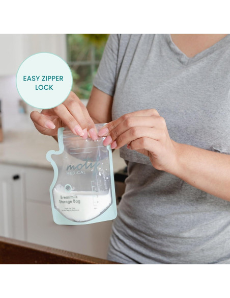 Bolsas de Almacenamiento de Leche Materna Motif Medical 170g - 100 Unidades