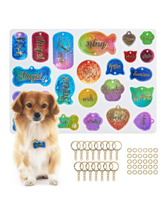 Moldes de Silicona Konrisa para Etiquetas de Mascotas 22 Cavidades