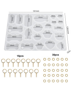 Moldes de Silicona Konrisa para Etiquetas de Mascotas 22 Cavidades 2