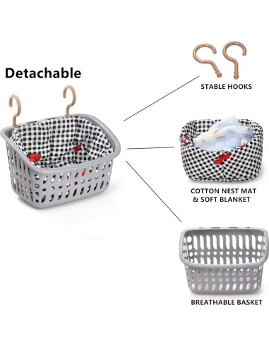 Hamaca Colgante para Ratas DEAYOU - 2 Unidades, 22x12.7cm