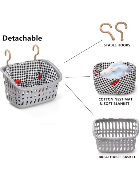 Hamaca Colgante para Ratas DEAYOU - 2 Unidades, 22x12.7cm