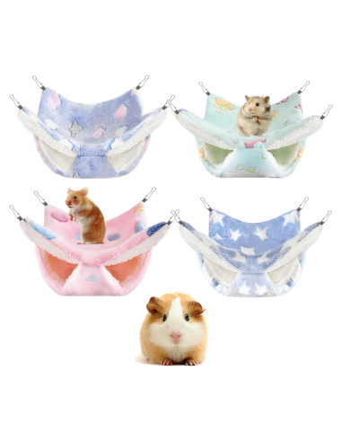 4 Hamacas Colgantes para Ratas y Animales Pequeños Maxipurpose