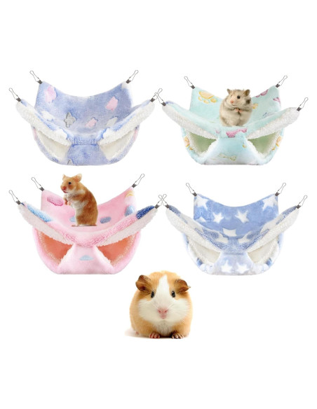 4 Hamacas Colgantes para Ratas y Animales Pequeños Maxipurpose