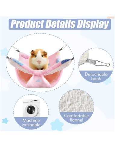 4 Hamacas Colgantes para Ratas y Animales Pequeños Maxipurpose