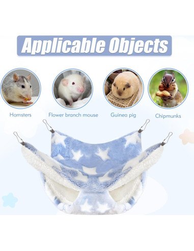 4 Hamacas Colgantes para Ratas y Animales Pequeños Maxipurpose