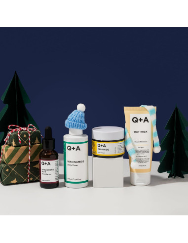 Conjunto de Cuidado de la Piel Q+A - 4 Pasos Hidratantes Vegano