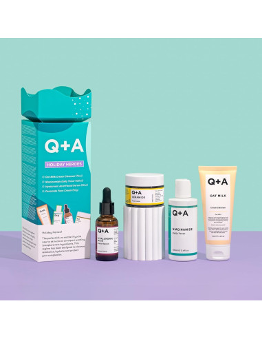 Conjunto de Cuidado de la Piel Q+A - 4 Pasos Hidratantes Vegano