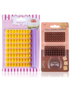 Juego de Sellos de Letras y Números Lusofie 172 Piezas