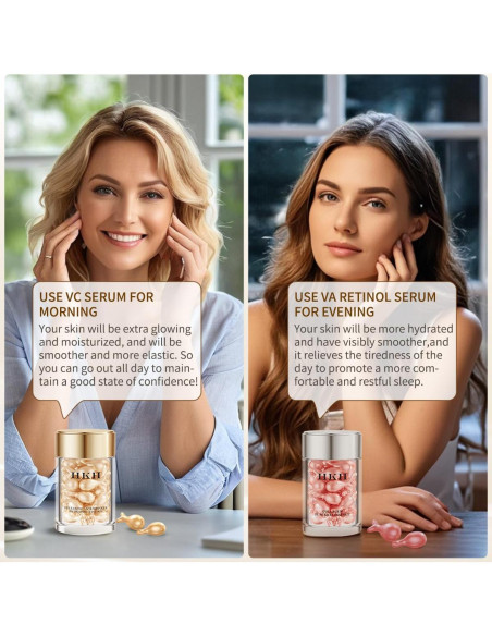 Suero Pro-Retinol HKH Anti-Envejecimiento 48 Cápsulas 71g