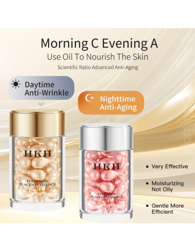 Suero Pro-Retinol HKH Anti-Envejecimiento 48 Cápsulas 71g