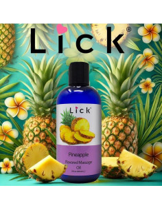 Aceite de Masaje Comestible Lick Sabor Piña 236.6 ml 2
