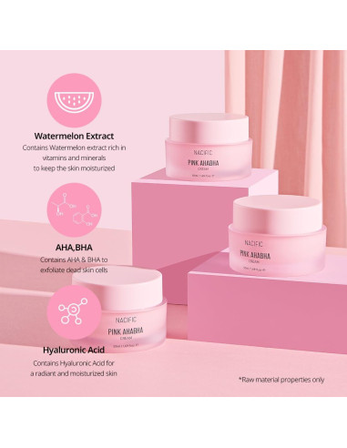 Set de Cuidado Facial NACIFIC Pink AhaBha 150ml, 50ml, 50ml