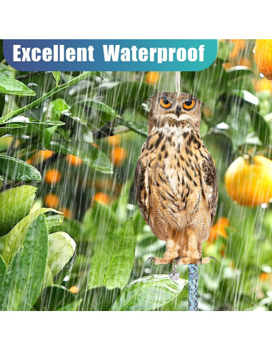 Búhos Espantapájaros Kungfu Mall - Paquete de 3 Unidades