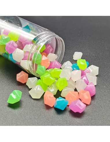 Rocas Luminiscentes Muzero 100pcs para Decoración y Acuarios