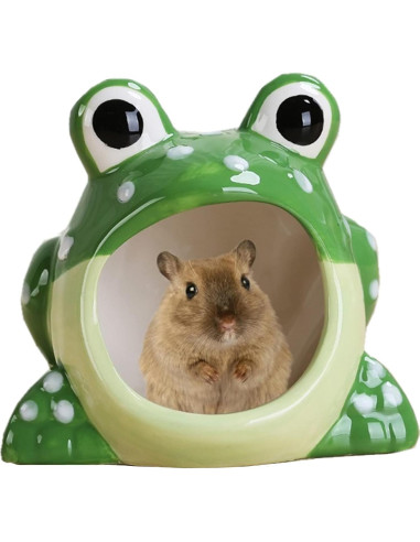 Casa Escondite Cerámica para Hámster WNZQK Forma de Fresa