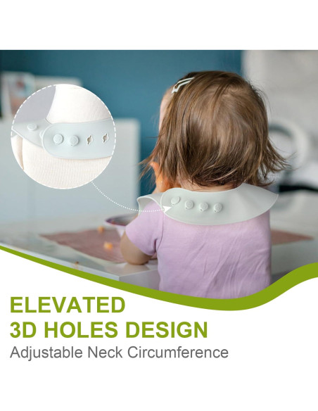 Babero de Silicona Accmor Ballena Impermeable para Bebés