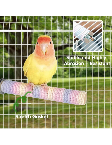 Juguetes para Periquitos 4 Pcs - Accesorios de Madera Limxfree