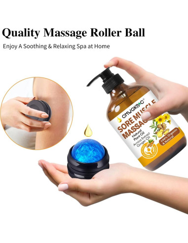 Set de Aceite de Masaje Jengibre y Lavanda - 3 Piezas