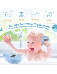 Termómetro de baño digital Pircaath para bebés - Flotante y seguro 2