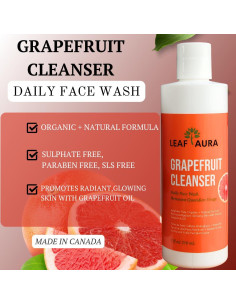Limpiador Facial Diario Leaf Aura 210ml - Pomelo Natural 2