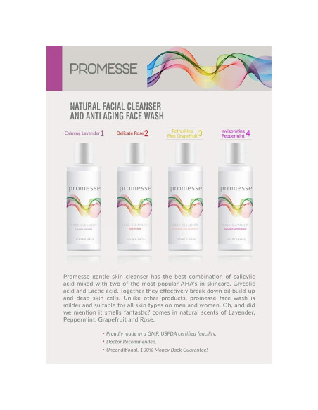 Limpiador Facial Promesse 118ml - Control de Acné y Anti-Envejecimiento