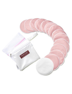 Almohadillas de Lactancia Reutilizables Momcozy 14 Pzas Ultra Delgadas